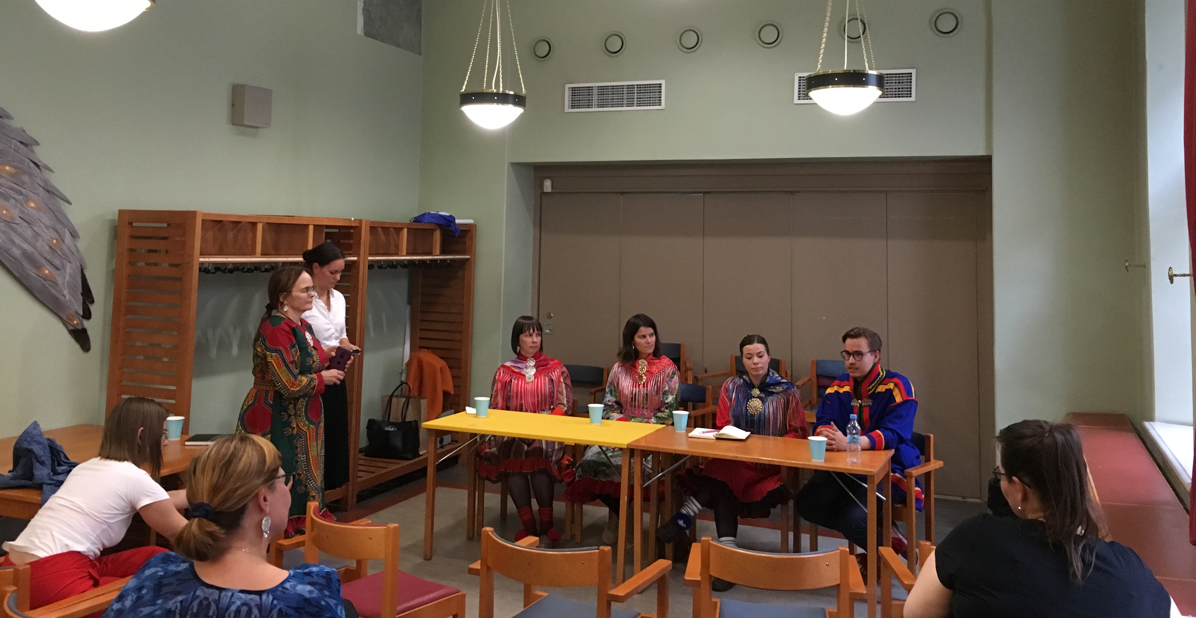 Vaalipaneeli Helsingissä/Válgapanela Helssegis 3.9.2019: Pirita Näkkäläjärvi, Kaisa-Mari Jama, Anni Koivisto ja Janne Hirvasvuopio